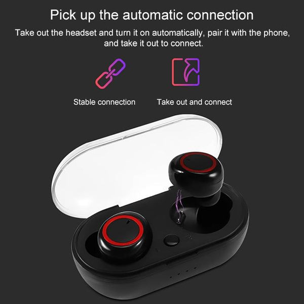 Wireless Stereo Bluetooth Headset With Charging Case Bth K08 Tws V5.0 Earbuds