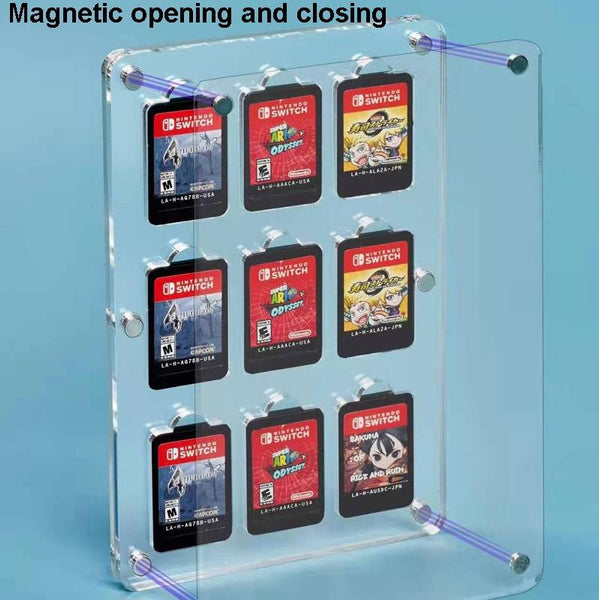 1 Sets Of Switch Magnetic Crystal Card Storage 9 Grid Other Car Audio