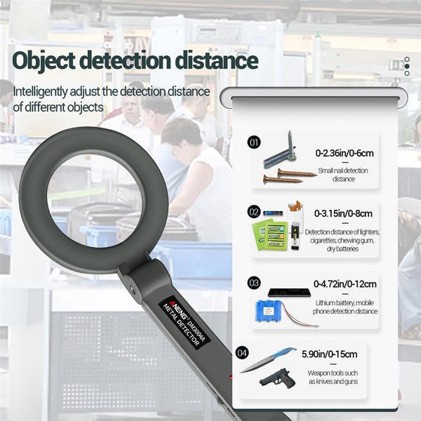 High Precision Handheld Metal Detector For Airport Scanning Metal Detectors