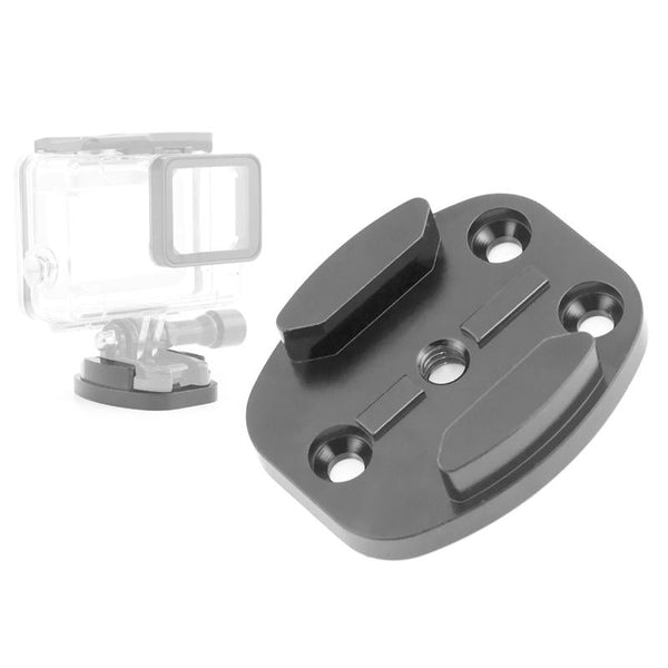 4 Holes Aluminium Quick Release Tripod Mount For Sports And Action Cameras Tripod Mount Accessories