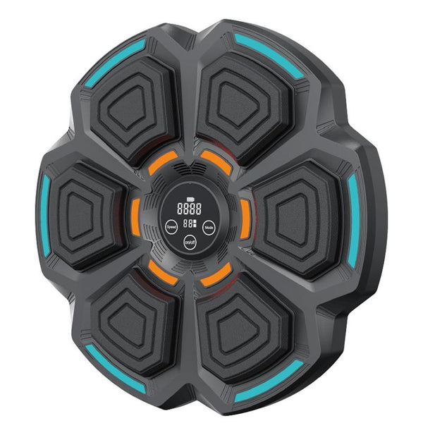 9 Speed Bluetooth Music Boxing Machine With Lights Black Strike Pads & Mitts
