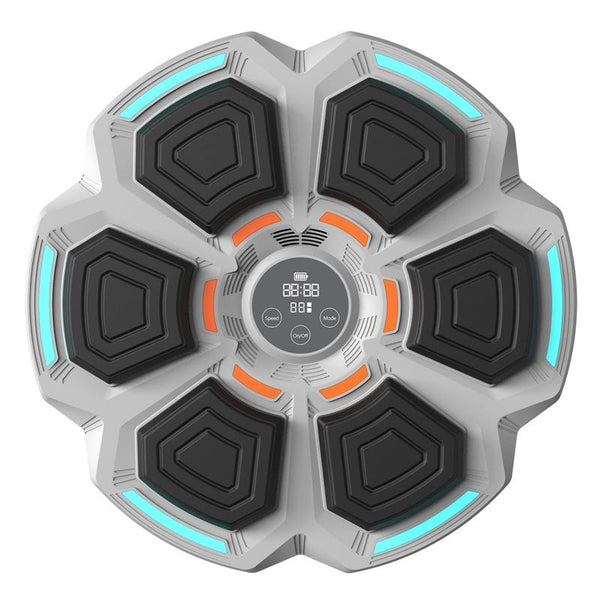 9 Speed Bluetooth Music Boxing Machine With Lights Black Strike Pads & Mitts