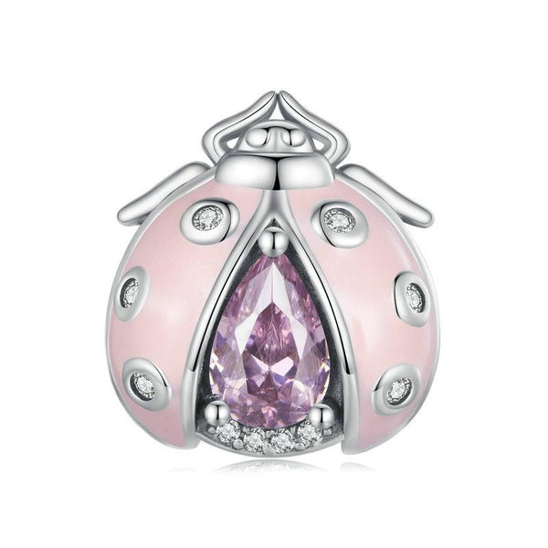 925 Sterling Silver Ladybug Bracelet With Beads Charms & Pendants