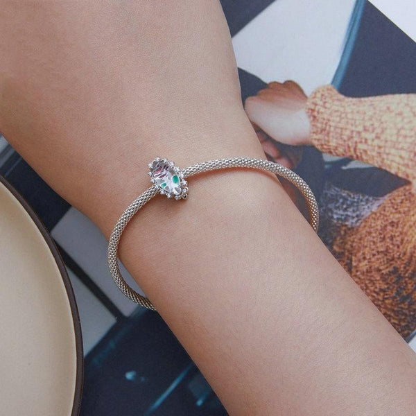 925 Sterling Silver Engraved Zirconia Bracelet Bracelets