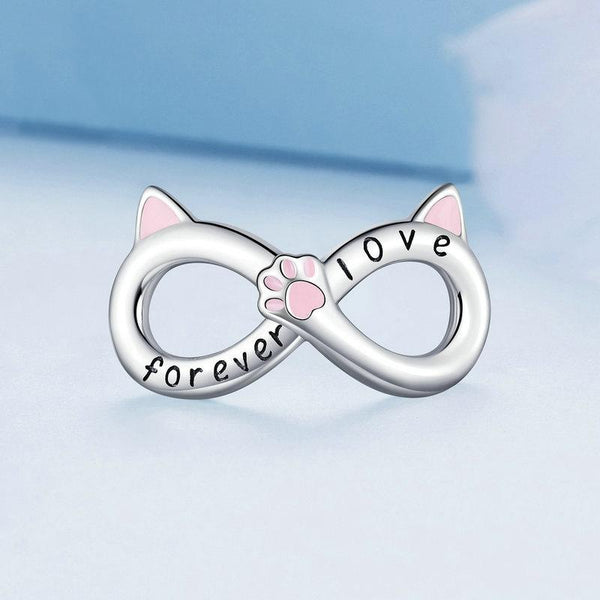 925 Sterling Silver Infinity Cat Bracelet Bsc748 Bracelets