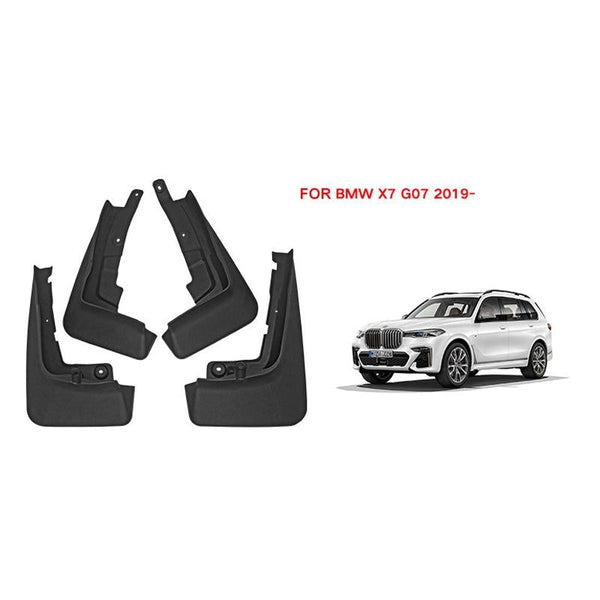 For Bmw X7 2019 2023 4Pcs / Set Car Auto Soft Plastic Splash Flaps Fender Guard With Pedals Fenders & Mud Guards