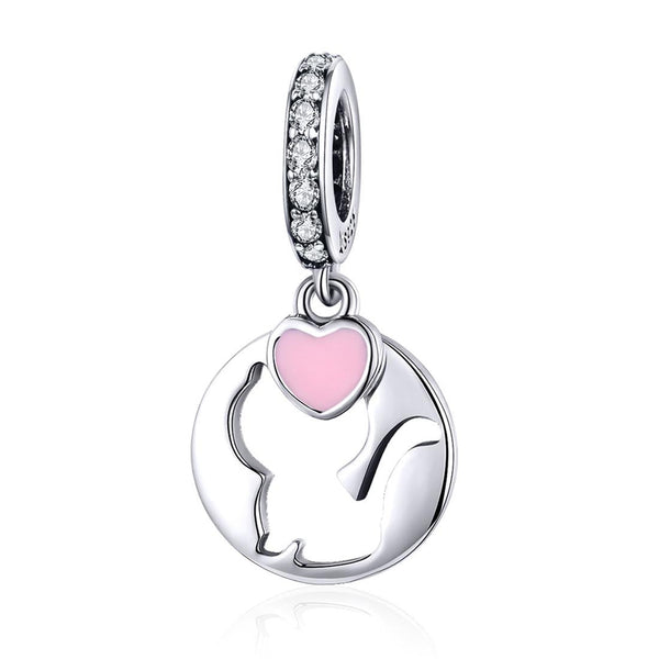 925 Sterling Silver Cat Pendant For Diy Bracelets And Necklaces Style Pendent Charms & Pendants