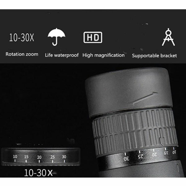 High Magnification Hd Telescope 10 30X50 Continuous Zoom Telescopes