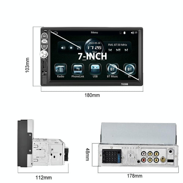 7 Inch Mp5 Bluetooth Carplay Player With Reversing Image Universal Wired Integration Other Car Video