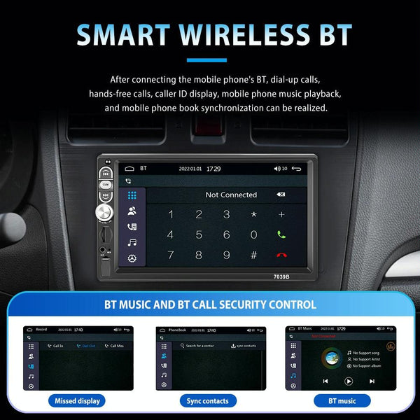 7 Inch Mp5 Bluetooth Carplay Player With Reversing Image Universal Wired Integration Other Car Video
