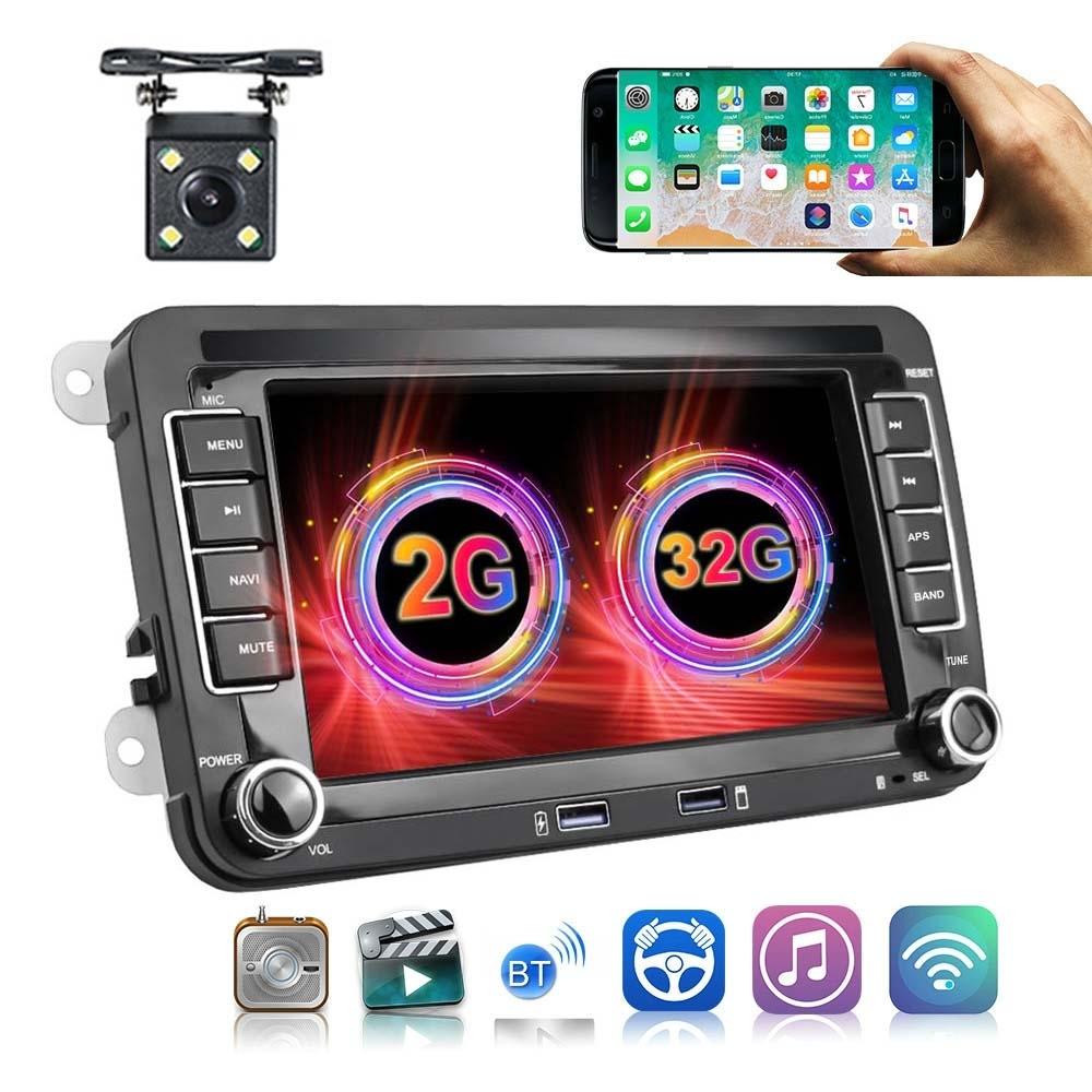 7 Inch Android Car Multimedia Player With Navigation & Bluetooth 2 + 32G 4Lights Camera Fits Volkswagen Other Car Video