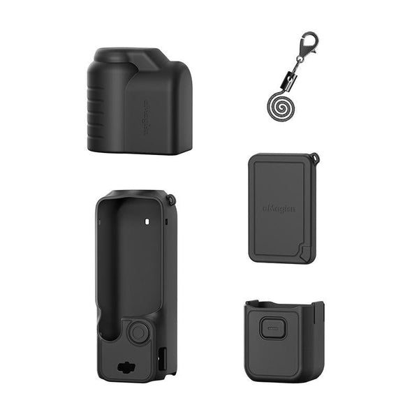 5 In 1 Silicone Case For Dji Pocket 3 Camera Accessories Black Camera Cases Bags & Covers