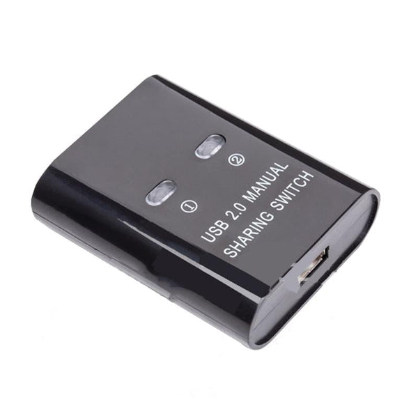2 In 1 Usb Switcher Manual Print Sharer Black Kvm Switches