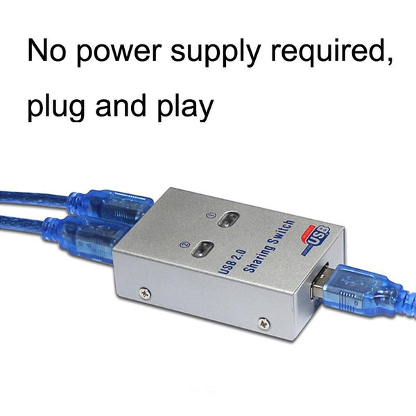 2 In 1 Usb Switcher Manual Print Sharer Black Kvm Switches