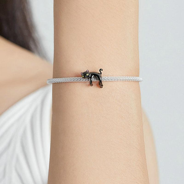 Black Electroplated Cat Bead Diy Kit Charms & Pendants