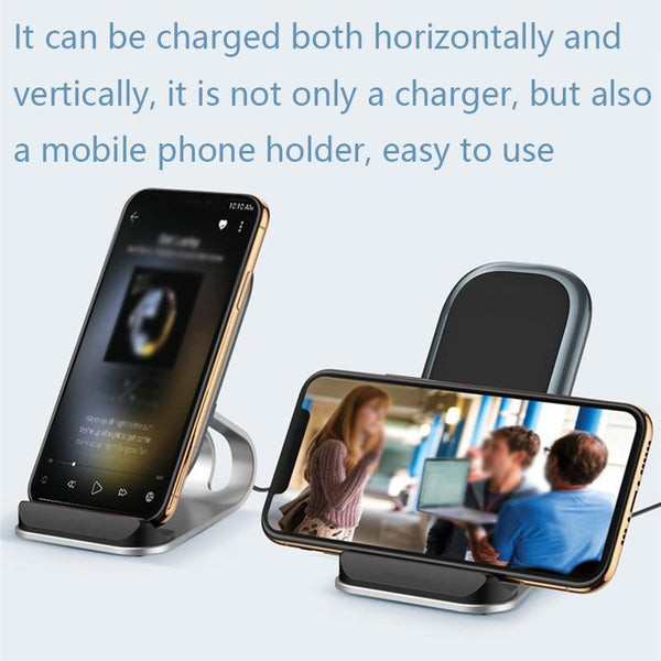 15W Multifunctional Wireless Charger With Stand Black Chargers & Cradles
