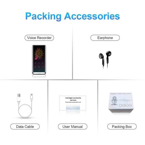 High Def Noise Reduction Mp4 Player 4Gb Bluetooth Ipods & Mp3 Players