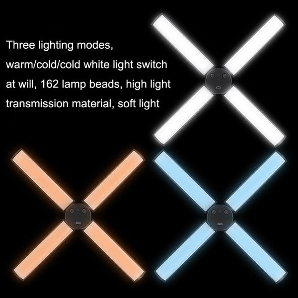 Beauty Live Fill Light For Mobile Phones Foldable Wire Controlled Selfie Lights