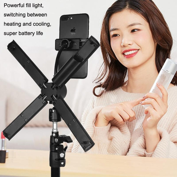 Beauty Live Fill Light For Mobile Phones Foldable Wire Controlled Selfie Lights