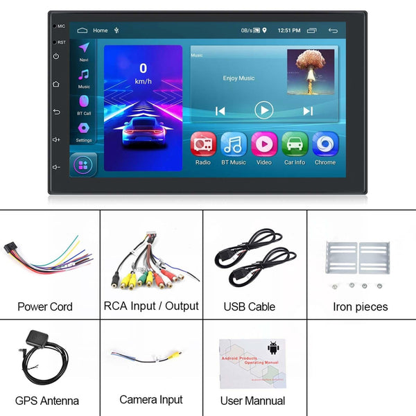 7 Inch Android 11 Carplay Navigation Player 2 + 32G Other Car Video