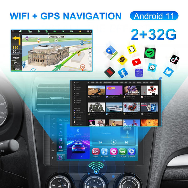 7 Inch Android 11 Carplay Navigation Player 2 + 32G Other Car Video