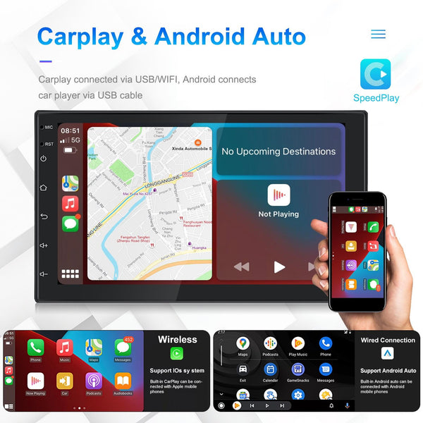 7 Inch Android 11 Carplay Navigation Player 2 + 32G Other Car Video