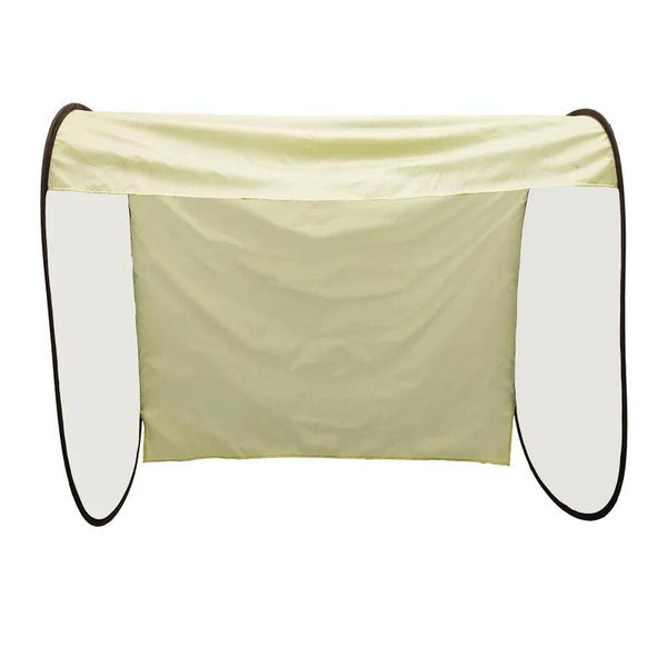 Beige Outdoor Clothes Drying Cover Dustproof Rainproof Sun Protection Clothes Airers