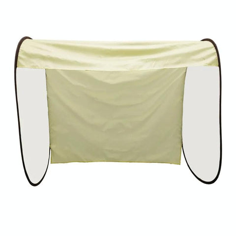 Beige Outdoor Clothes Drying Cover Dustproof Rainproof Sun Protection Clothes Airers