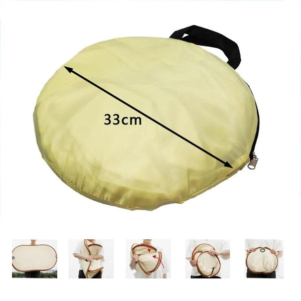 Beige Outdoor Clothes Drying Cover Dustproof Rainproof Sun Protection Clothes Airers