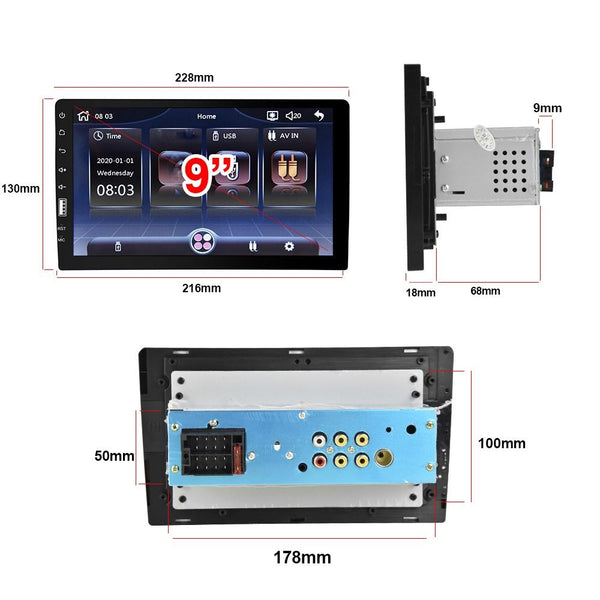 9 Inch Carplay Mp5 Player Single Spindle Other Car Audio