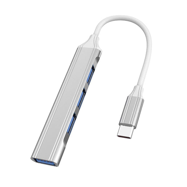 4 In 1 Mini Docking Station Type C / Usb 3.0 Silver Chargers & Docking Stations