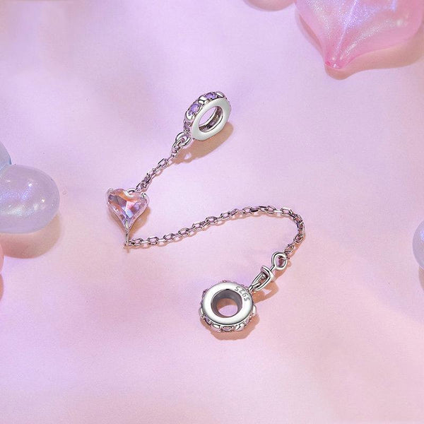 925 Sterling Silver Love Safety Chain For Diy Beading Charms & Pendants