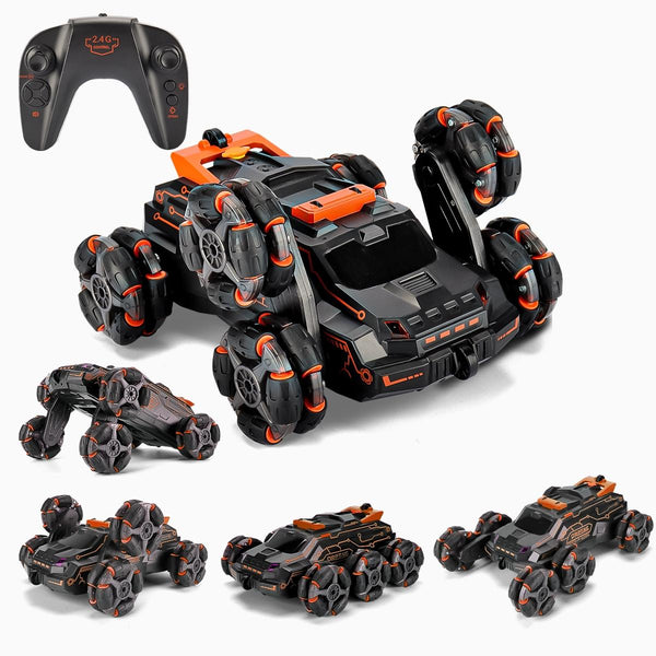 360 Degree Swing Arm Stunt Car With 2.4G Six Wheel Drift Spray Rc Model Vehicles