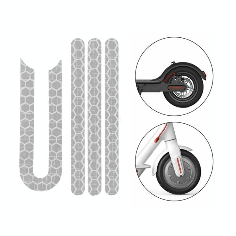 Scooter Mudguard Reflective Sticker For Xiaomi Mijia M365 Pro White Accessories Parts