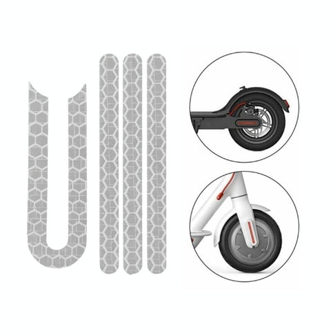 Scooter Mudguard Reflective Sticker For Xiaomi Mijia M365 Pro White Accessories Parts