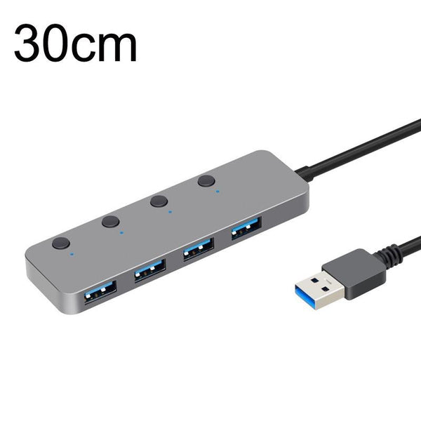Usb 3.0 4 Port Type C Aluminum Alloy Hub 30Cm Cable Usb Cables Hubs & Adapters