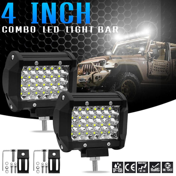 4 Inch 18W 1800Lm Row Led Strip Light Working Refit Off Road Vehicle Lamp Roof Led Car Lights