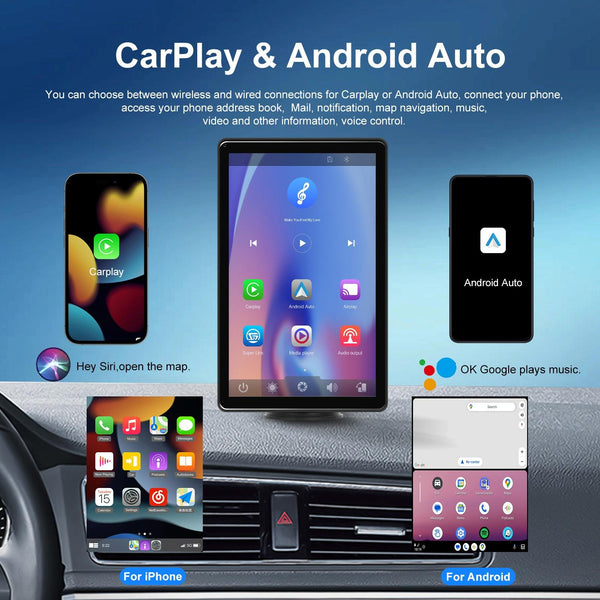 8 Inch Full Touch Car Screen Player Horizontal / Vertical Carplay Android Auto Other Car Audio