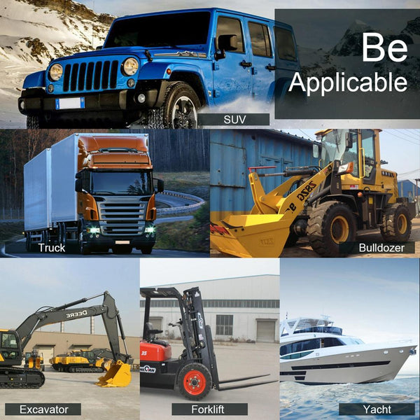 6.7W White Light Square Shaped Waterproof Car Boat Marine Work Lights Spotlight Led Bulbs Dc 9 30V Torches & Work Lights