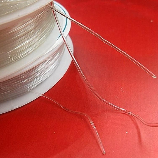 5 Piece Clear Elastic Fishing Line For Diy Jewelry Bead Making And Crafts 0.5Mm Charms & Pendants