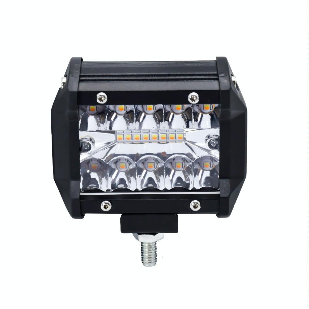 4 Inch 13W Row Car Led Strip Light Working Refit Off Road Vehicle Lamp Roof With Yellow White Flash Led Car Lights