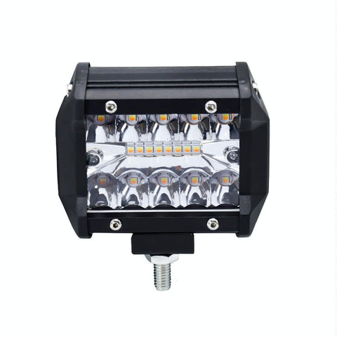 4 Inch 13W Row Car Led Strip Light Working Refit Off Road Vehicle Lamp Roof With Yellow White Flash Led Car Lights