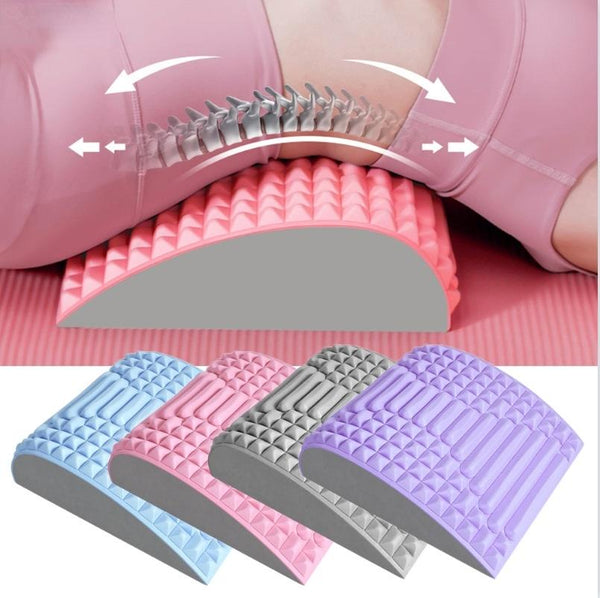 Blue Lumbar Massager For Spinal Stretching And Relaxation Colour Matching Pink Massagers
