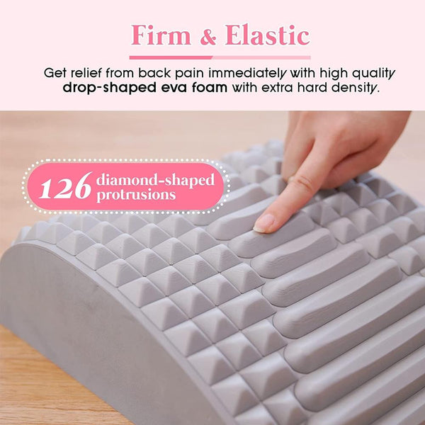 Blue Lumbar Massager For Spinal Stretching And Relaxation Colour Matching Pink Massagers