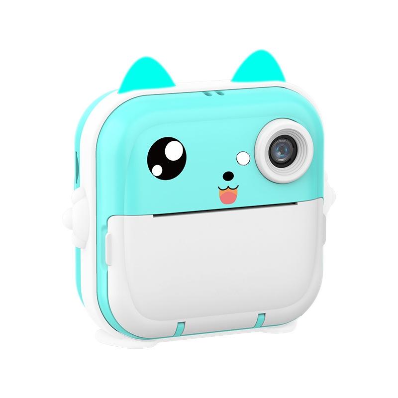 Children Instant Camera Mini Thermal Hd Printer Video Photo Digital Blue 16G Instant Cameras