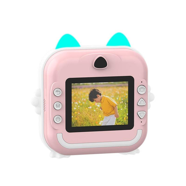 Children Instant Camera Mini Thermal Hd Printer Video Photo Digital Blue 16G Instant Cameras