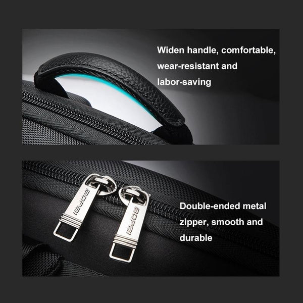 Waterproof Business Laptop Backpack Genuine Leather Lightweight Deluxe Laptop Cases & Bags