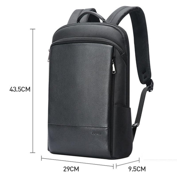 Waterproof Business Laptop Backpack Genuine Leather Lightweight Deluxe Laptop Cases & Bags