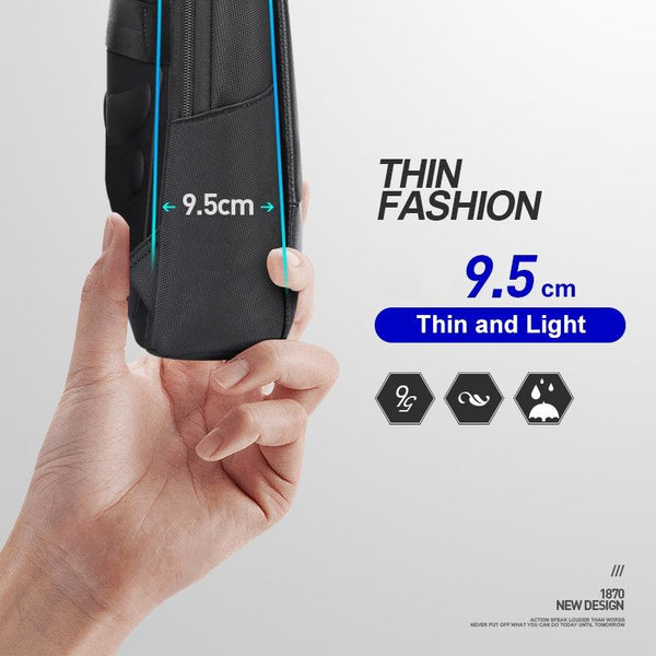 Waterproof Business Laptop Backpack Genuine Leather Lightweight Deluxe Laptop Cases & Bags