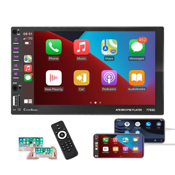 7 Inch Car Double Butt Mp5 Bluetooth Player Universal Fit Other Car Audio